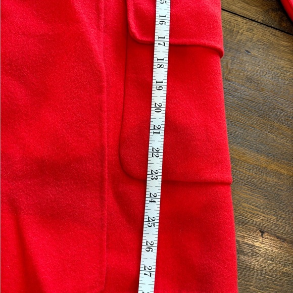 Diane von Furstenberg Marla Poppy Red Wool Coat - Picture 9 of 11